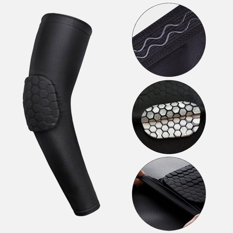 Könyökvédők – lélegző, ütközésvédő a kosárlabdához, nylon, felnőtteknek