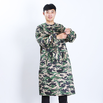 Ποδιά με μανίκια, καμουφλάζ, πολυεστέρας, αδιάβροχη και ανθεκτική σε λεκέδες