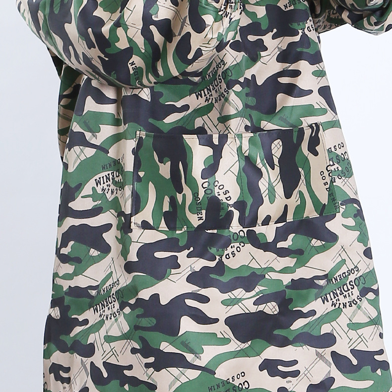 Ποδιά με μανίκια, καμουφλάζ, πολυεστέρας, αδιάβροχη και ανθεκτική σε λεκέδες