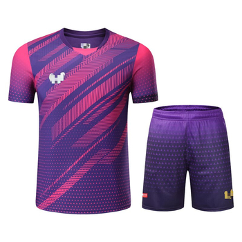 Set sportske odjeće za stolni tenis, unisex kratki rukav, brzo se suši, prozračan za trening i natjecanje, 100% poliester, podstava poliester, broj proizvoda 22013