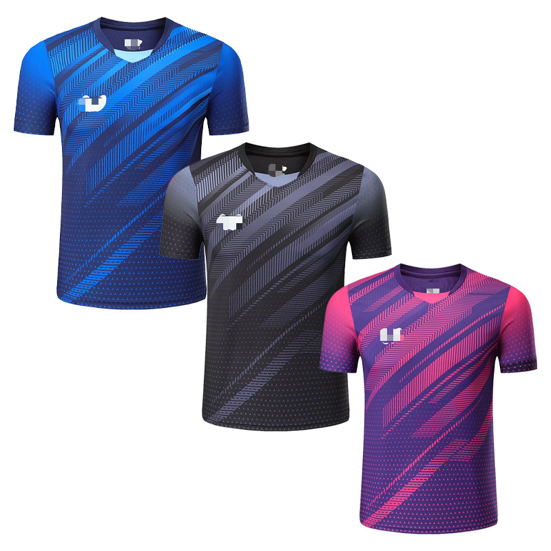 Set sportske odjeće za stolni tenis, unisex kratki rukav, brzo se suši, prozračan za trening i natjecanje, 100% poliester, podstava poliester, broj proizvoda 22013