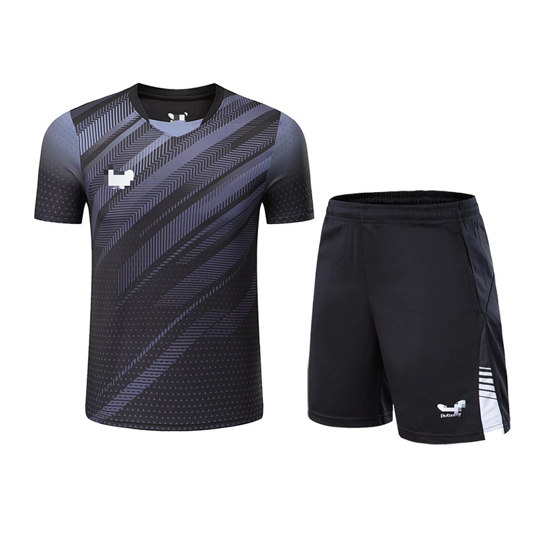 Set sportske odjeće za stolni tenis, unisex kratki rukav, brzo se suši, prozračan za trening i natjecanje, 100% poliester, podstava poliester, broj proizvoda 22013