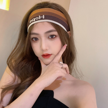 Копринена лента за глава със шал, корейски стил, сърцевидна форма, каре шарка, персонализирана