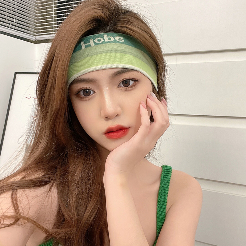 Копринена лента за глава със шал, корейски стил, сърцевидна форма, каре шарка, персонализирана
