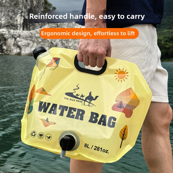Τσάντα Νερού για Υπαίθρια Χρήση - Συμπτυγμένη, Φορητή, PE Υλικό, Αδιάβροχο Ύφασμα, Κατάλληλη για Πεζοπορία και Κατασκήνωση