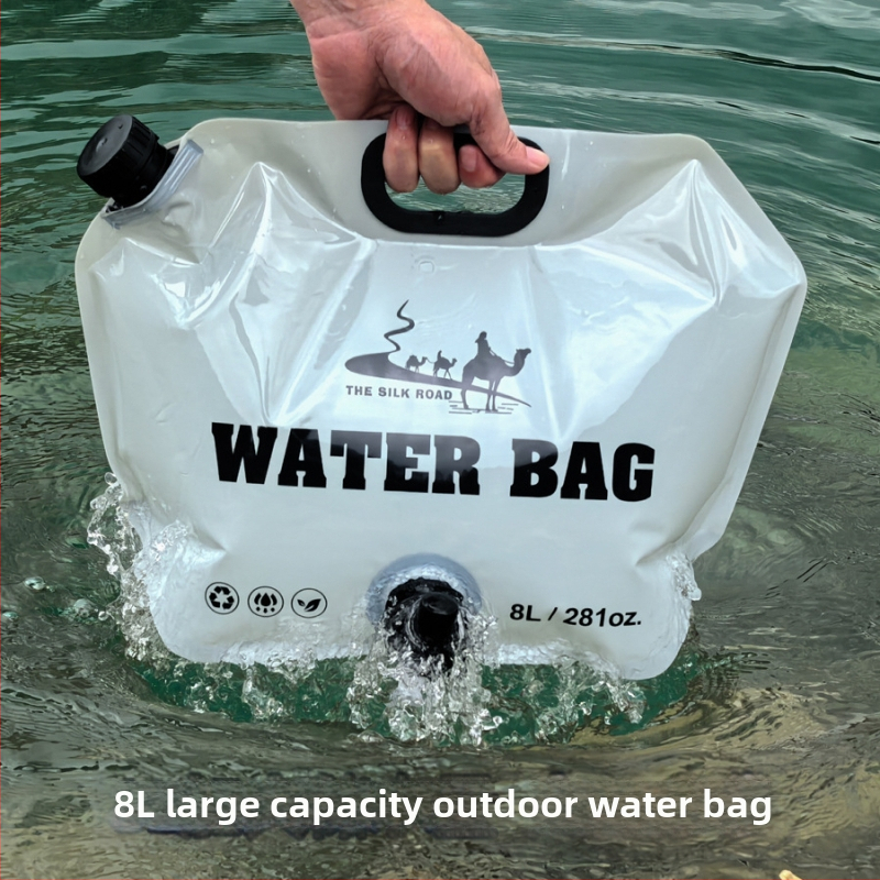 Τσάντα Νερού για Υπαίθρια Χρήση - Συμπτυγμένη, Φορητή, PE Υλικό, Αδιάβροχο Ύφασμα, Κατάλληλη για Πεζοπορία και Κατασκήνωση