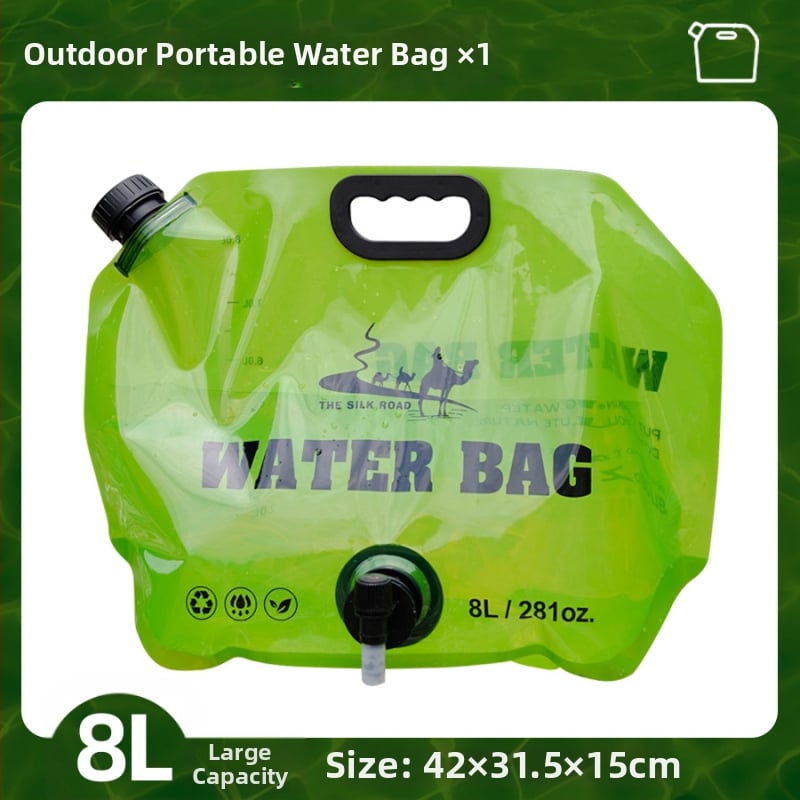 Τσάντα Νερού για Υπαίθρια Χρήση - Συμπτυγμένη, Φορητή, PE Υλικό, Αδιάβροχο Ύφασμα, Κατάλληλη για Πεζοπορία και Κατασκήνωση