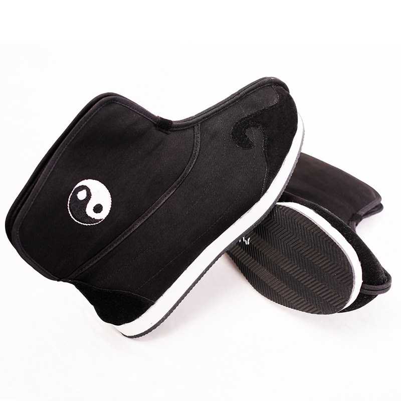 Pantofi Tai Chi din pânză — înalți, căptuți fleece, pantofi de antrenament indoor, pentru adulți unisex