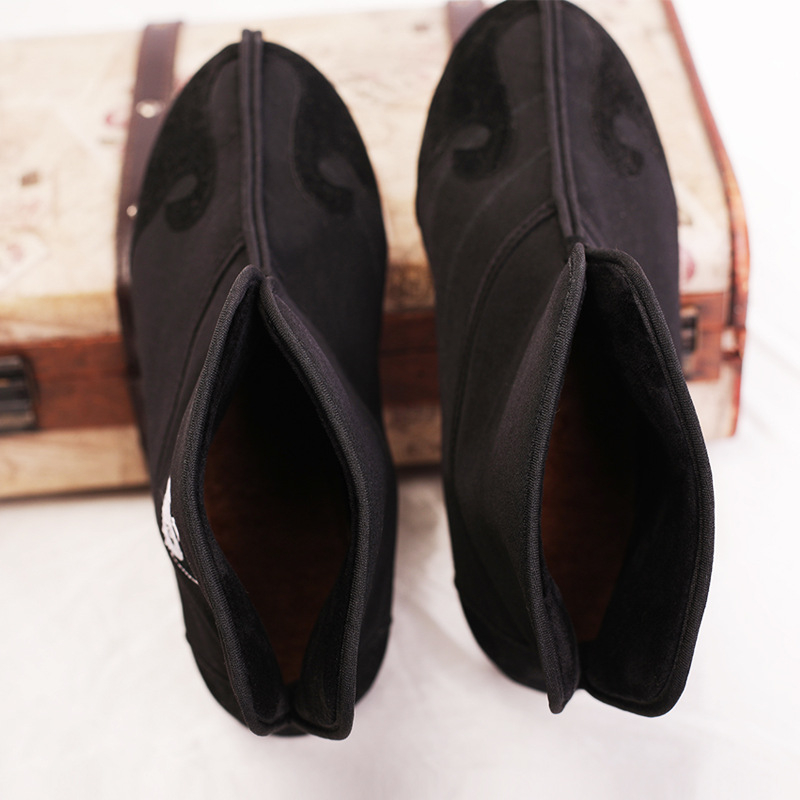 Pantofi Tai Chi din pânză — înalți, căptuți fleece, pantofi de antrenament indoor, pentru adulți unisex