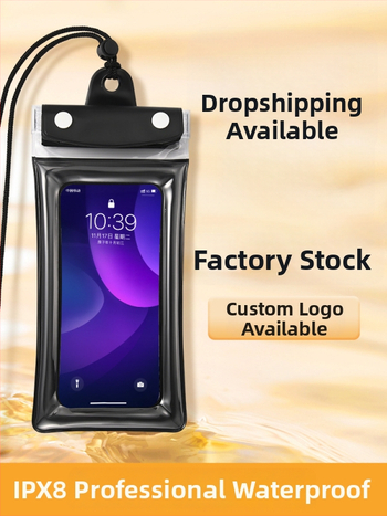 Airbag vodotesná taška na telefón s dotykovým displejom, PVC materiál, vhodná na potápanie, plávanie, rafting, fotografovanie pod vodou a vonkajšie použitie.