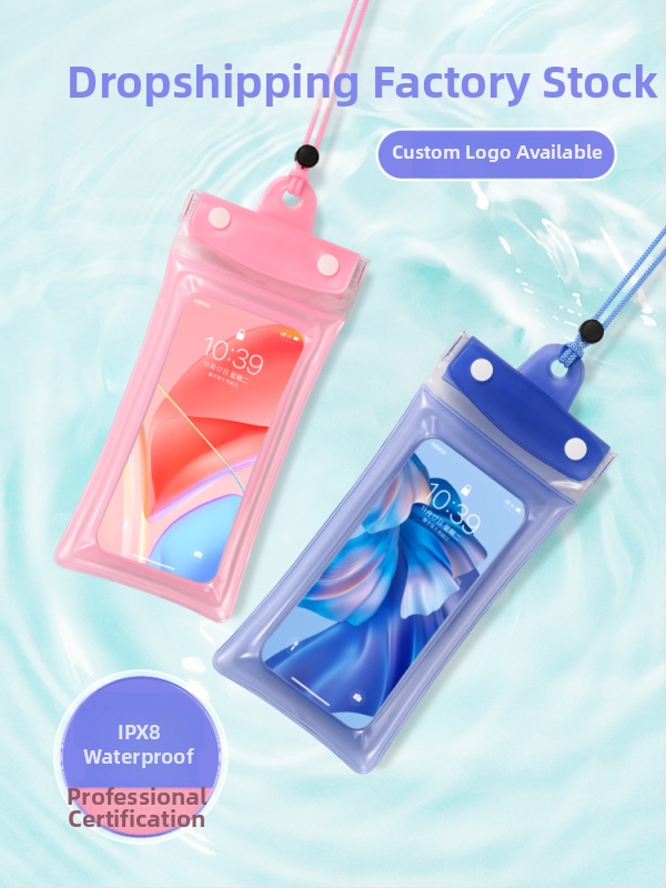 Airbag vodotesná taška na telefón s dotykovým displejom, PVC materiál, vhodná na potápanie, plávanie, rafting, fotografovanie pod vodou a vonkajšie použitie.