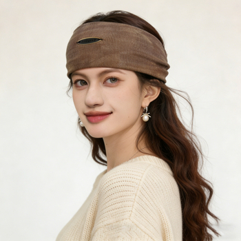 Лента за челото, винтидж стил, плейд шарка, геометрична форма, зимна колекция 2025, аксесоар за глава