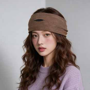 Лента за челото, винтидж стил, плейд шарка, геометрична форма, зимна колекция 2025, аксесоар за глава