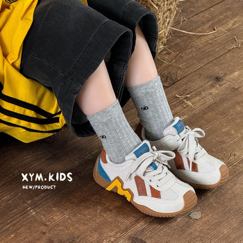 Gyerekeknek szóló uniszex futócipő, mikroszálas felsőrész, Velcro-zárás, gumitalp, légáteresztő és csúszásmentes