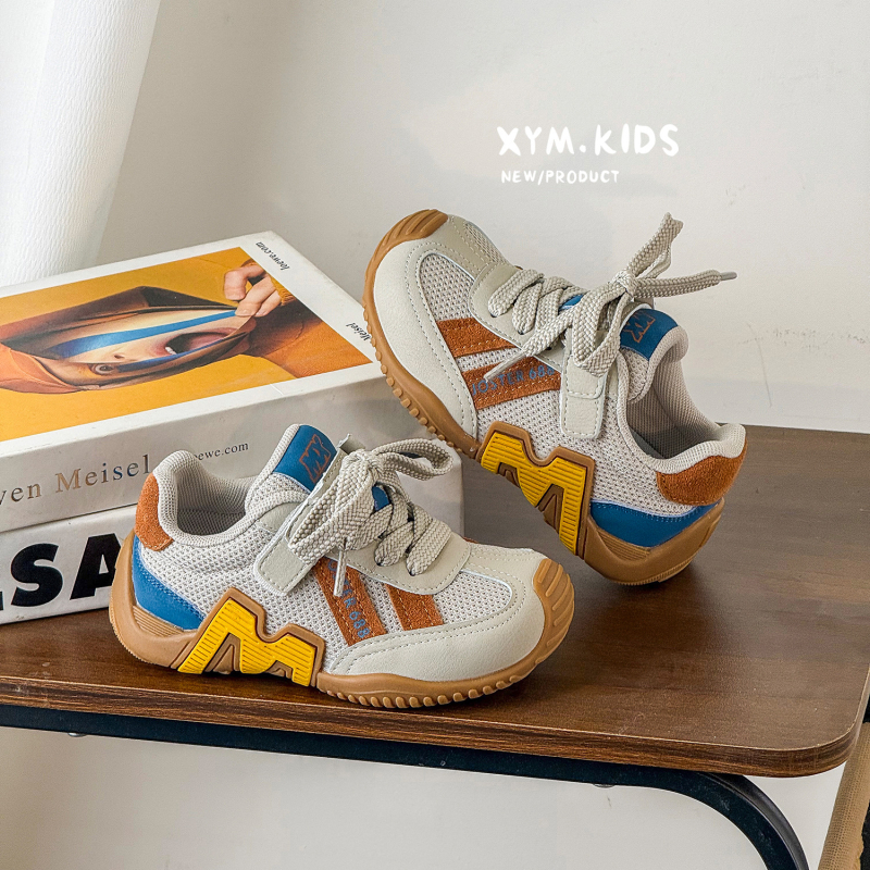 Gyerekeknek szóló uniszex futócipő, mikroszálas felsőrész, Velcro-zárás, gumitalp, légáteresztő és csúszásmentes