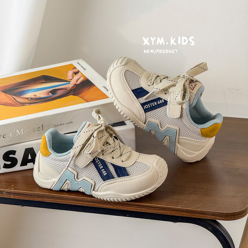 Gyerekeknek szóló uniszex futócipő, mikroszálas felsőrész, Velcro-zárás, gumitalp, légáteresztő és csúszásmentes