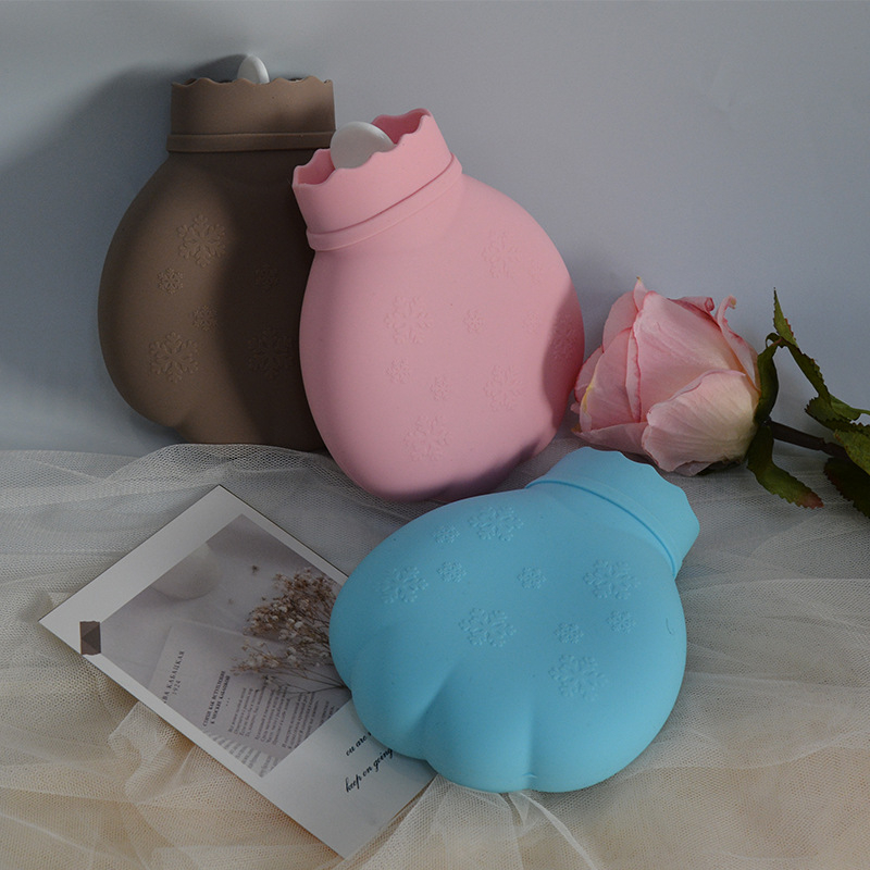 Szilikonból készült melegvíz-palack, mikrohullámú sütőben használható, égési sérülések elleni védelemmel, kézre és lábakra, 140 g