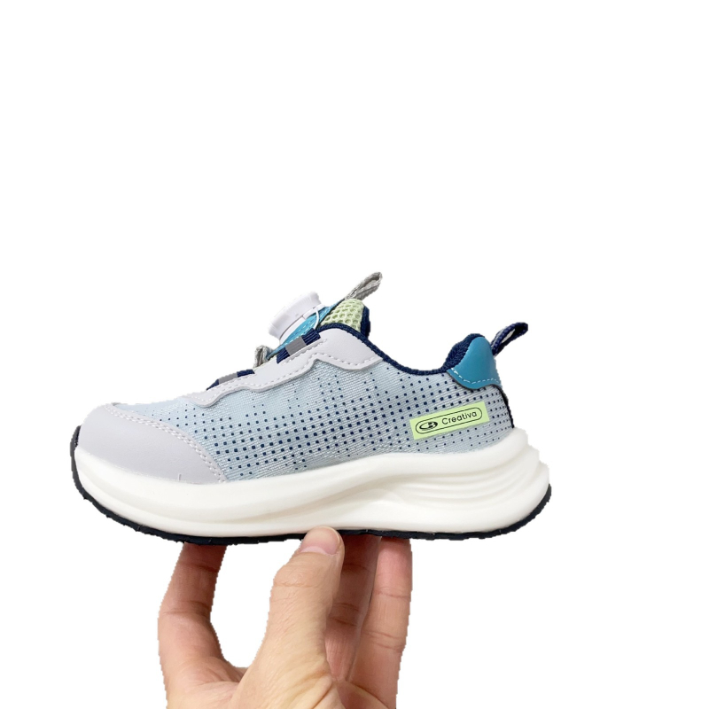 Pantofi sport pentru copii cu model gradient, închidere cu buton rotativ, ușori și respirabili, primăvara 2026