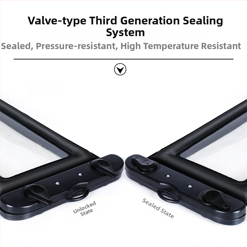 Vodotesný obal na telefón s airbagom a dotykovým displejom - uzavretý, určený na plávanie a fotografovanie na pláži (ABS+TPU)