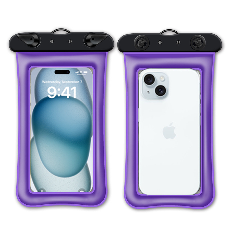 Vodootporna futrola za mobitel s zračnim jastukom i zaslonom na dodir - zatvoren za plivanje i fotografiranje na plaži (ABS+TPU)
