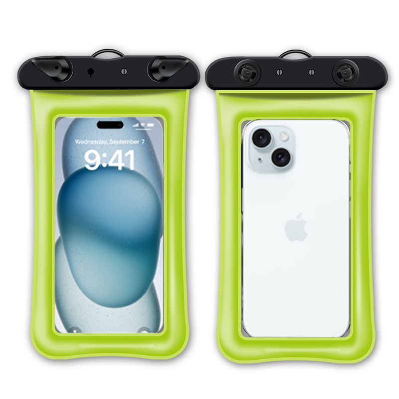 Vodootporna futrola za mobitel s zračnim jastukom i zaslonom na dodir - zatvoren za plivanje i fotografiranje na plaži (ABS+TPU)