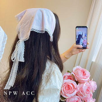 Аксесоар за глава: лента за коса от плат, ромбовидна форма, клетъчен модел