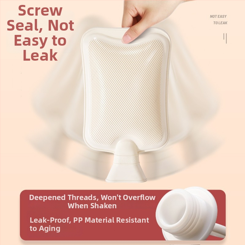 Fľaša na horúcu vodu plnená vodou, guma, 320 g, určená pre končatiny, horúce aj studené použitie.