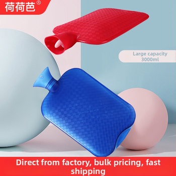 Vrece na horúcu vodu s plyšovým obalom, PVC s vysokou hustotou, moderný minimalistický štýl, na zohrievanie rúk, nôh, pásu, chrbta a ramien