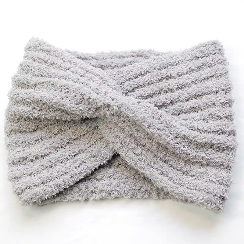 Лента за миене на лице за жени, опростен стил, полиестер, плейд геометричен модел