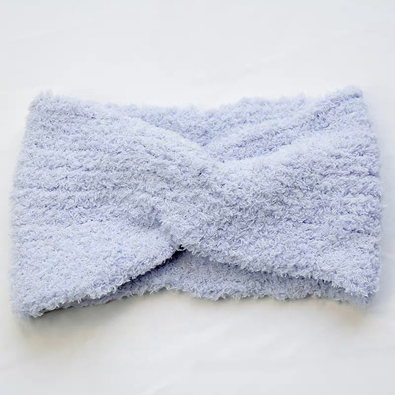 Лента за миене на лице за жени, опростен стил, полиестер, плейд геометричен модел