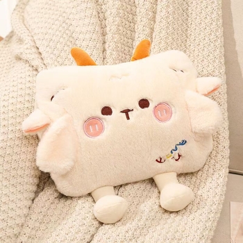 Víz töltésű kézmelegítő forró víz palack — rajzfilm stílus, PVC, 600 g, vízzel történő fűtés