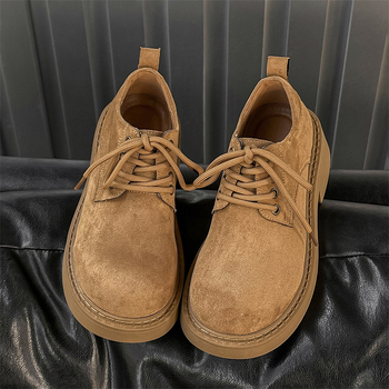 Derby cipő - Uniszex, Kerek orrú, 1-3 cm-es alacsony sarok, Felsőrész: Szuper rost, Talp: Gumi - Modell 25611-J