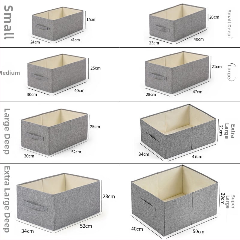 Сгъваема платнена кутия за дрехи с чекмедже, 30–40 л капацитет, модел yichen0025, за спалня