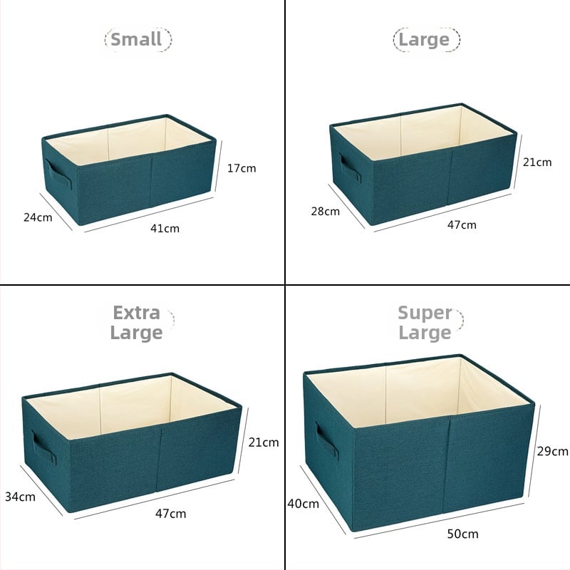 Сгъваема платнена кутия за дрехи с чекмедже, 30–40 л капацитет, модел yichen0025, за спалня