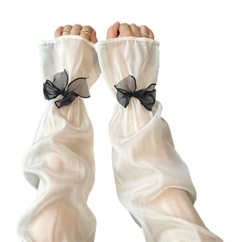 Manșete de braț din plasă pentru protecție UV, pentru condus în aer liber și ciclism (71-80% poliester; 11-20% spandex; plasă)