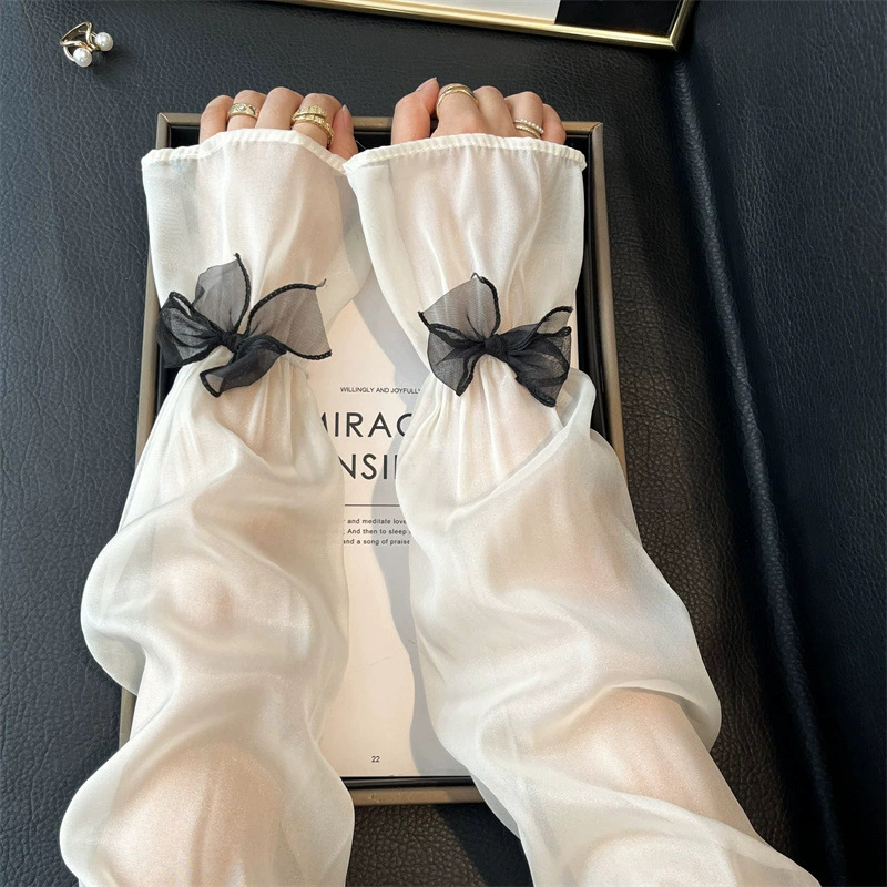 Manșete de braț din plasă pentru protecție UV, pentru condus în aer liber și ciclism (71-80% poliester; 11-20% spandex; plasă)