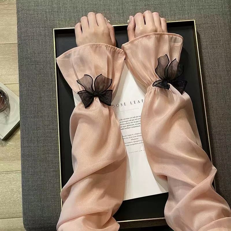 Manșete de braț din plasă pentru protecție UV, pentru condus în aer liber și ciclism (71-80% poliester; 11-20% spandex; plasă)