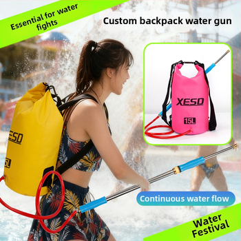 Outdoorová vodná taška na súboje vodným pištolou, PVC materiál, 15 L kapacita, nepremokavá látka, možnosť loga