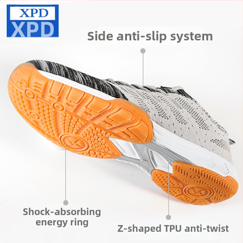 Topánky na stolný tenis - Unisex, Dospelí - Pletené, Dýchajúce, Odolné voči opotrebeniu, Podešev z teľacej šľachy - Tréningové tenisovky