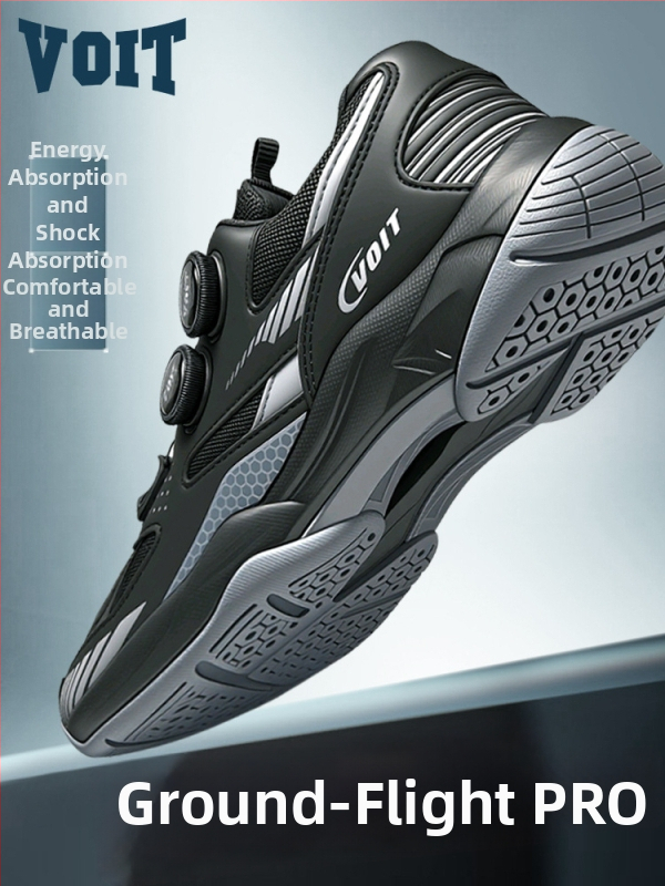 Tenisové boty na stolný tenis s karbonovou platňou — odolné, protišmykové, tlmenie nárazov, gumová podrážka, nízky vrch