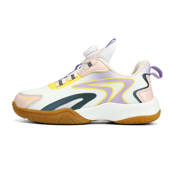 Dječje tenisice za badminton i stolni tenis, svijetleći sintetički gornji dio, prozračni mrežasti unutarnji dio, protuklizna MD potplat, ultra lagane