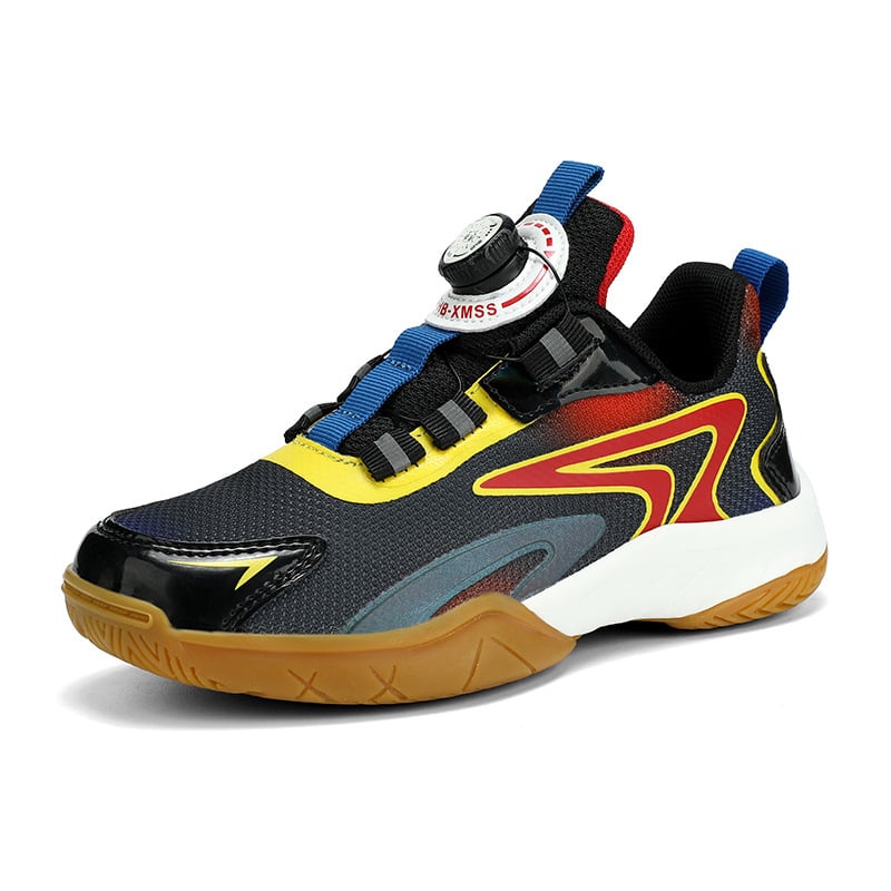 Dječje tenisice za badminton i stolni tenis, svijetleći sintetički gornji dio, prozračni mrežasti unutarnji dio, protuklizna MD potplat, ultra lagane