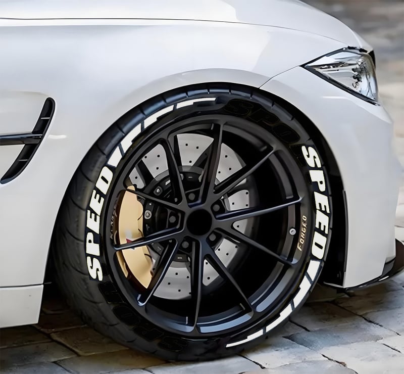 Sticker γράμματος για ελαστικά - pelly piggy (PVC μαλακή κόλλα; ενιαίο αυτοκόλλητο αυτοκινήτου; συμβατό με όλα τα μοντέλα; διακόσμηση ελαστικών)