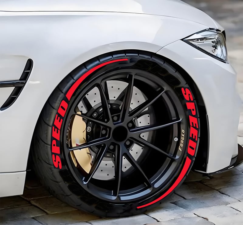 Sticker γράμματος για ελαστικά - pelly piggy (PVC μαλακή κόλλα; ενιαίο αυτοκόλλητο αυτοκινήτου; συμβατό με όλα τα μοντέλα; διακόσμηση ελαστικών)