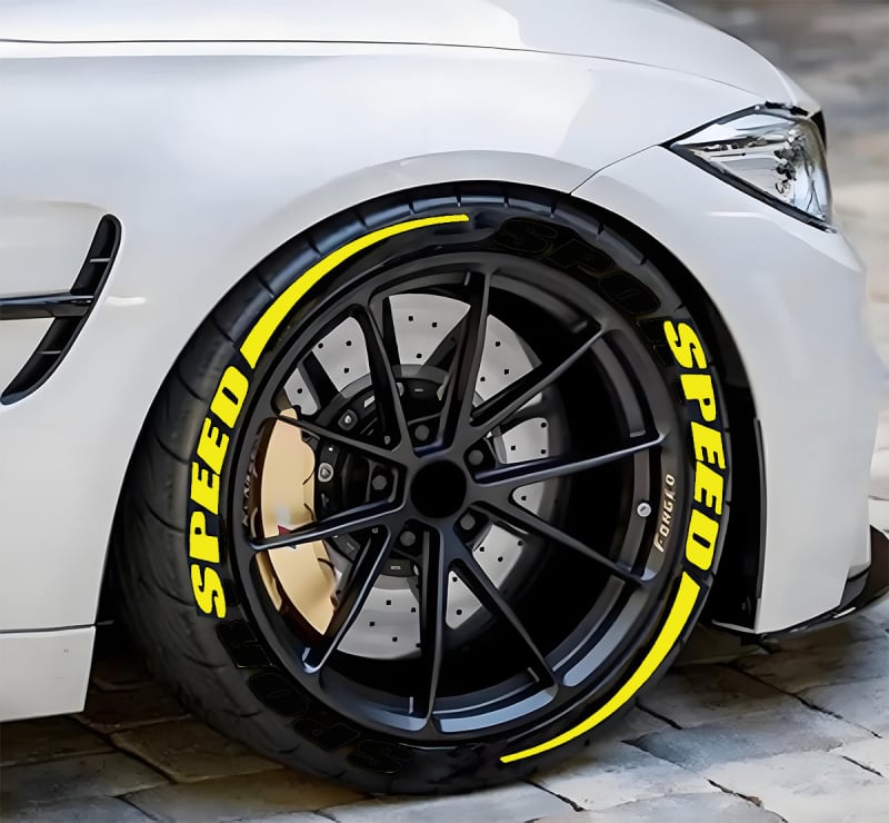 Sticker γράμματος για ελαστικά - pelly piggy (PVC μαλακή κόλλα; ενιαίο αυτοκόλλητο αυτοκινήτου; συμβατό με όλα τα μοντέλα; διακόσμηση ελαστικών)