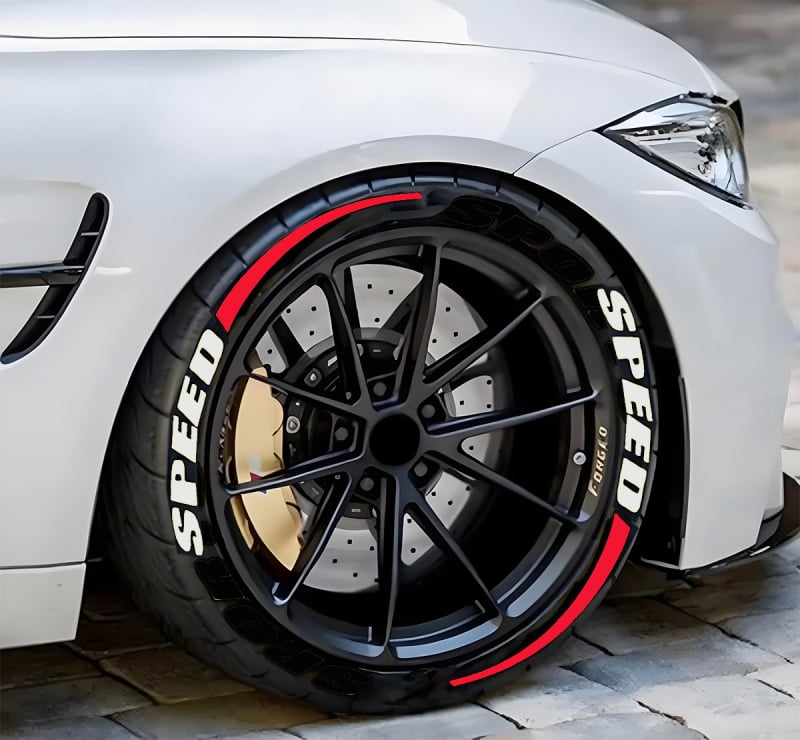 Sticker γράμματος για ελαστικά - pelly piggy (PVC μαλακή κόλλα; ενιαίο αυτοκόλλητο αυτοκινήτου; συμβατό με όλα τα μοντέλα; διακόσμηση ελαστικών)