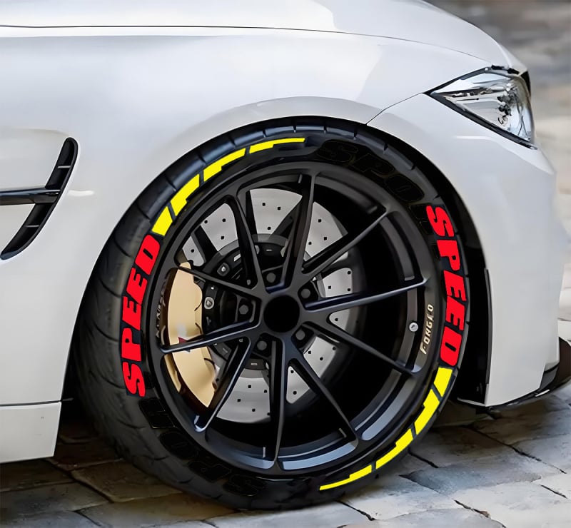 Sticker γράμματος για ελαστικά - pelly piggy (PVC μαλακή κόλλα; ενιαίο αυτοκόλλητο αυτοκινήτου; συμβατό με όλα τα μοντέλα; διακόσμηση ελαστικών)