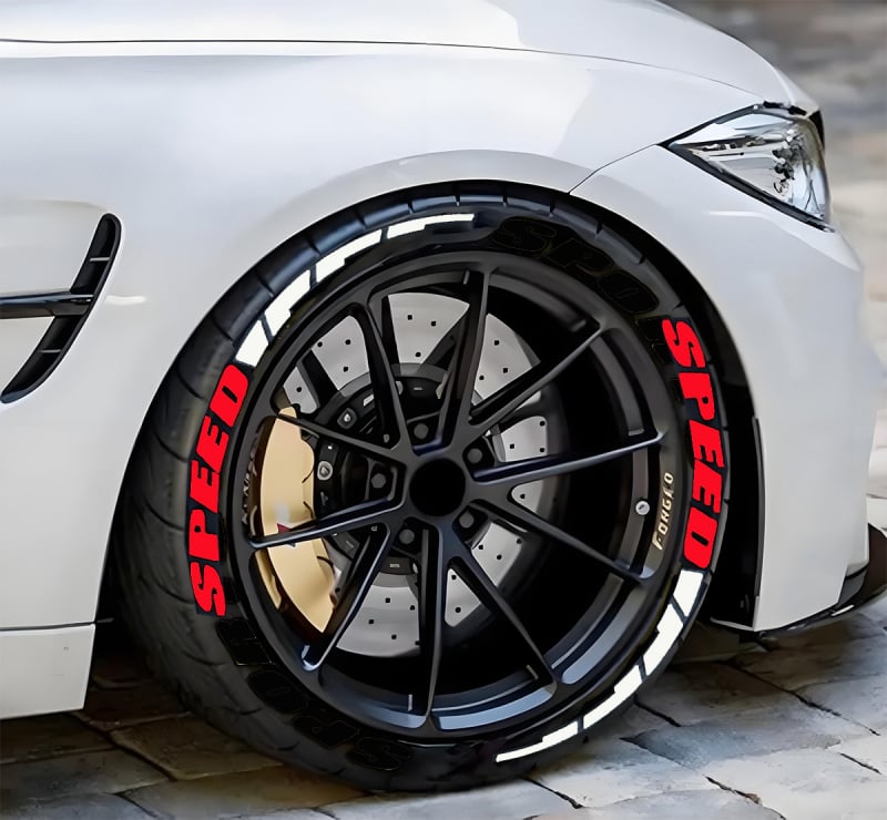 Sticker γράμματος για ελαστικά - pelly piggy (PVC μαλακή κόλλα; ενιαίο αυτοκόλλητο αυτοκινήτου; συμβατό με όλα τα μοντέλα; διακόσμηση ελαστικών)