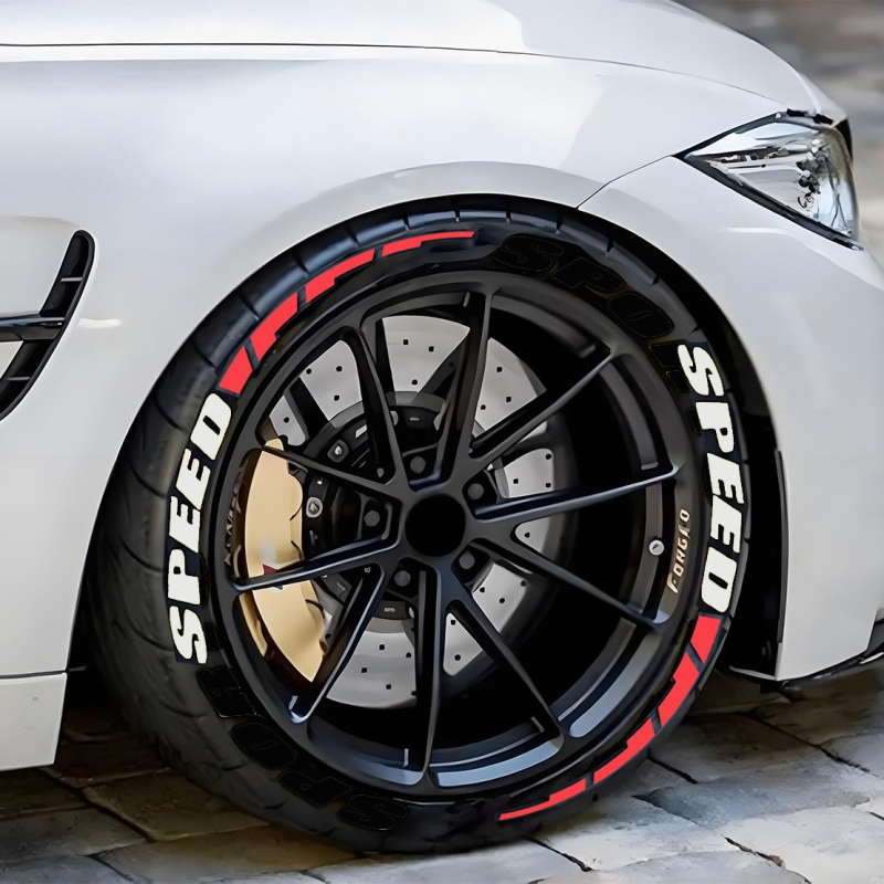 Sticker γράμματος για ελαστικά - pelly piggy (PVC μαλακή κόλλα; ενιαίο αυτοκόλλητο αυτοκινήτου; συμβατό με όλα τα μοντέλα; διακόσμηση ελαστικών)