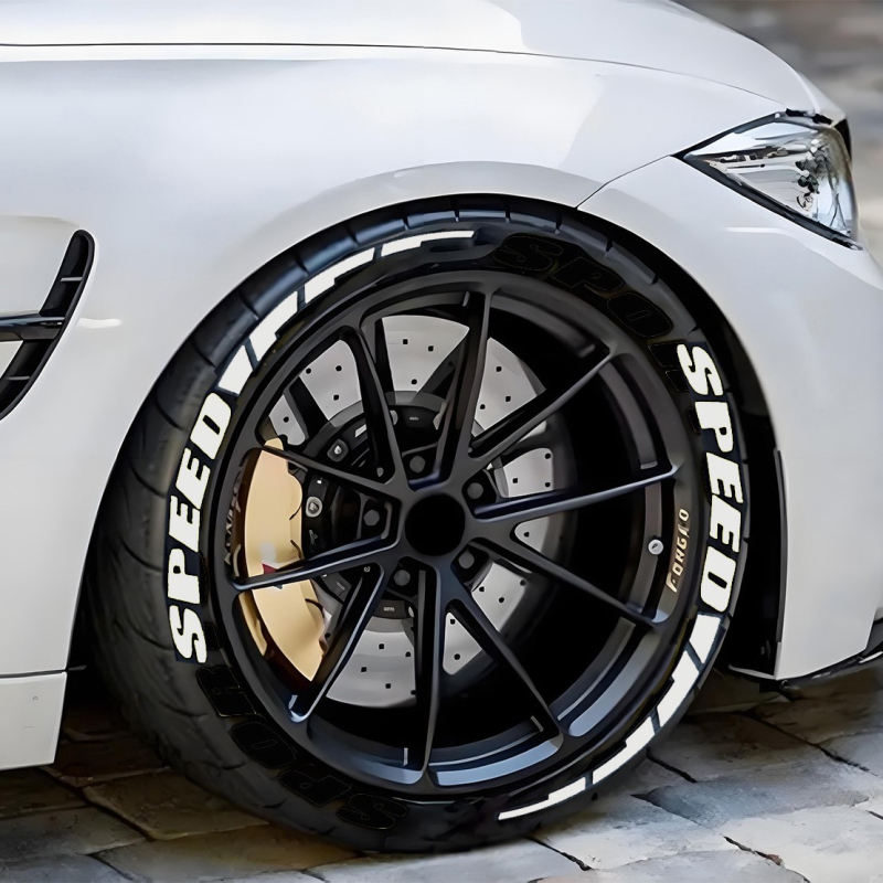 Sticker γράμματος για ελαστικά - pelly piggy (PVC μαλακή κόλλα; ενιαίο αυτοκόλλητο αυτοκινήτου; συμβατό με όλα τα μοντέλα; διακόσμηση ελαστικών)